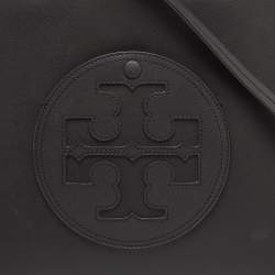 Pre Owned Tory Burch Black Bio Fabric Small Ella Tote