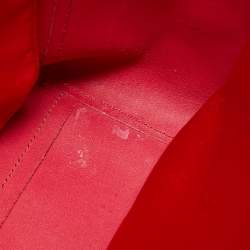 Pre Owned Tory Burch Red Leather Large York Buckle Tote