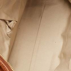 Pre Owned Tory Burch Brown Leather Bombe Tote