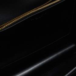 Pre Owned Tory Burch Black Diamond Quilt Leather Eleanor Shoulder Bag