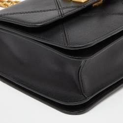 Pre Owned Tory Burch Black Diamond Quilt Leather Eleanor Shoulder Bag