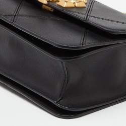 Pre Owned Tory Burch Black Diamond Quilt Leather Eleanor Shoulder Bag