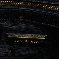 Pre Owned Tory Burch Black Leather Robinson Chain Crossbody Bag