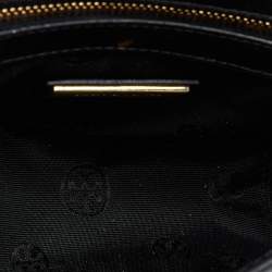 Pre Owned Tory Burch Black Leather Robinson Chain Crossbody Bag