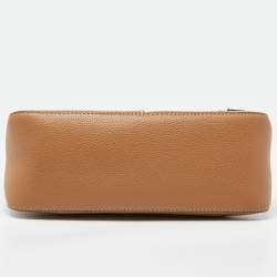 Pre Owned Tory Burch Beige Leather Mcgraw Shoulder Bag