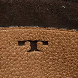 Pre Owned Tory Burch Beige Leather Mcgraw Shoulder Bag