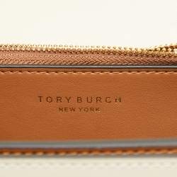 Pre Owned Tory Burch Light Beige Leather Small Eleanor Shoulder Bag