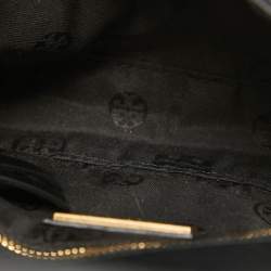 Pre Owned Tory Burch Black Leather Small Fleming Shoulder Bag