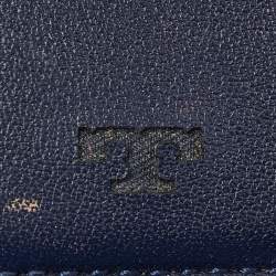 Tory Burch Black Leather Robinson Bifold Wallet
