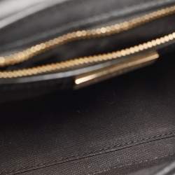 Pre Owned Tory Burch Black Leather Robinson Top Handle Bag