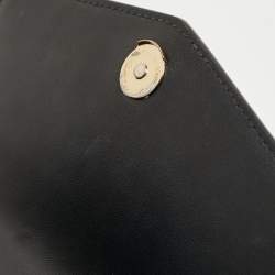 Pre Owned Tory Burch Black Leather Robinson Top Handle Bag