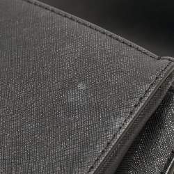 Pre Owned Tory Burch Black Leather Robinson Top Handle Bag