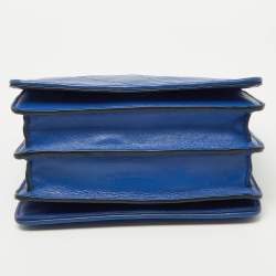 Pre Owned Tory Burch Blue Leather Alexa Shoulder Bag