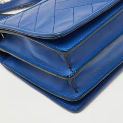 Pre Owned Tory Burch Blue Leather Alexa Shoulder Bag