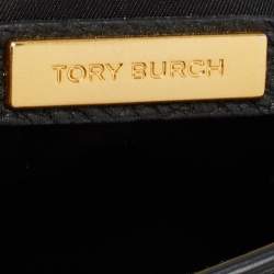Pre Owned Tory Burch Black Leather Chelsea Shoulder Bag
