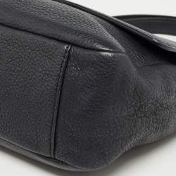 Pre Owned Tory Burch Black Leather Chelsea Shoulder Bag