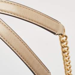 Pre Owned Tory Burch Multicolor Quilted Glazed Leather Willa Shoulder Bag