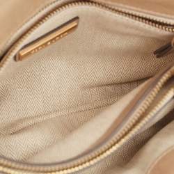 Pre Owned Tory Burch Multicolor Quilted Glazed Leather Willa Shoulder Bag