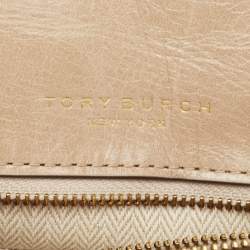 Pre Owned Tory Burch Multicolor Quilted Glazed Leather Willa Shoulder Bag