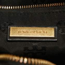 Pre Owned Tory Burch Black Leather Alexa Camera Crossbody Bag