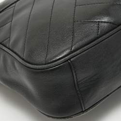 Pre Owned Tory Burch Black Leather Alexa Camera Crossbody Bag