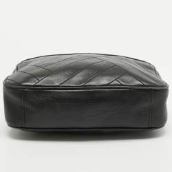 Pre Owned Tory Burch Black Leather Alexa Camera Crossbody Bag