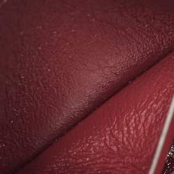 Pre Owned Tory Burch Red/Brown Leather Perry Crossbody Bag