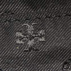 Pre Owned Tory Burch Black Quilted Leather Micro Fleming Crossbody Bag