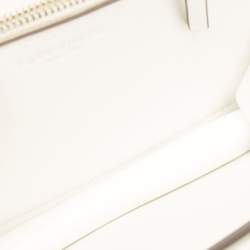 Pre Owned Tory Burch Beige Lizard Embossed Leather Small Eleanor Shoulder Bag