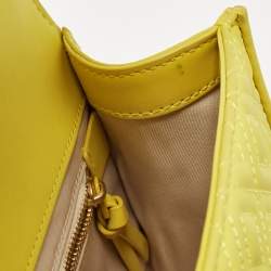 Pre Owned Tory Burch Yellow Leather Small Flemming Bag