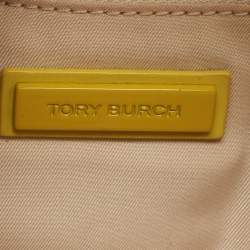 Pre Owned Tory Burch Yellow Leather Small Flemming Bag