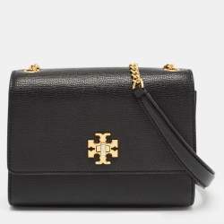 Pre Owned Tory Burch Black Leather Kira Crossbody Bag