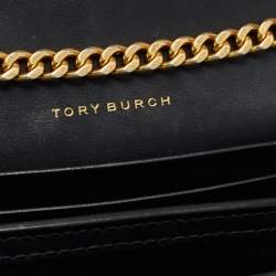 Pre Owned Tory Burch Black Leather Kira Crossbody Bag