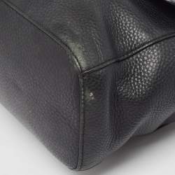 Pre Owned Tory Burch Black Leather Clara Satchel