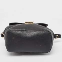 Pre Owned Tory Burch Black Leather Clara Satchel