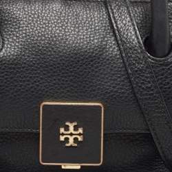 Pre Owned Tory Burch Black Leather Clara Satchel
