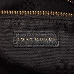 Pre Owned Tory Burch Black Leather Clara Satchel