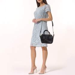 Pre Owned Tory Burch Black Leather Clara Satchel