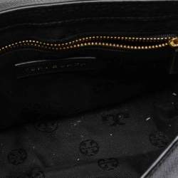 Pre Owned Tory Burch Navy Blue Leather Mercer Shoulder Bag