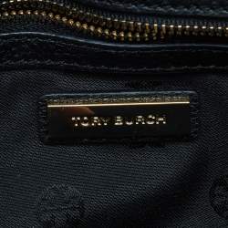 Pre Owned Tory Burch Brown/Black Printed Fur and Leather Kira Envelope Flap Chain Bag