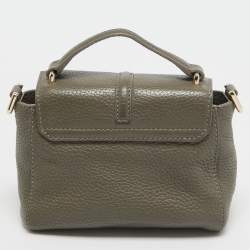 Tory Burch Grey Leather 797 Top Handle Bag