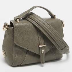 Tory Burch Grey Leather 797 Top Handle Bag