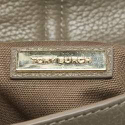 Tory Burch Grey Leather 797 Top Handle Bag