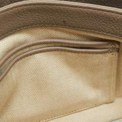 Pre Owned Tory Burch Grey Leather Kira Flap Shoulder Bag