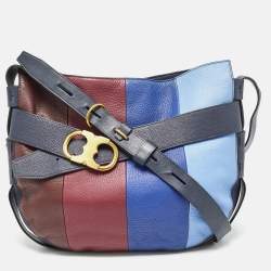 Pre Owned Tory Burch Multicolor Leather Gemini Hobo