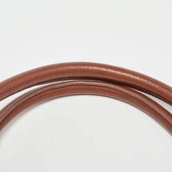 Pre Owned Tory Burch Cream/Brown Leather Tote