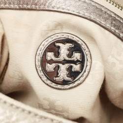Tory Burch Metallic Leather Tassel Hobo 