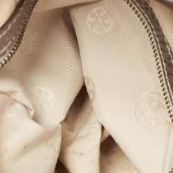 Tory Burch Metallic Leather Tassel Hobo 
