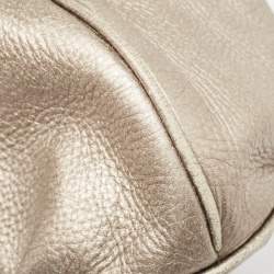 Tory Burch Metallic Leather Tassel Hobo 