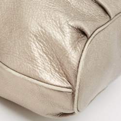 Tory Burch Metallic Leather Tassel Hobo 
